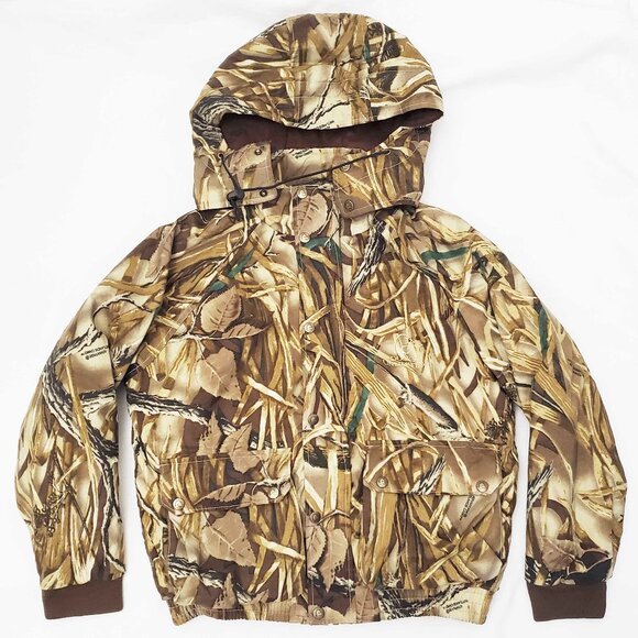 Ducks Unlimited Boys Whitewater Outdoors Jacket Wetlands Camo Camouflage Hood XL - Picture 1 of 10